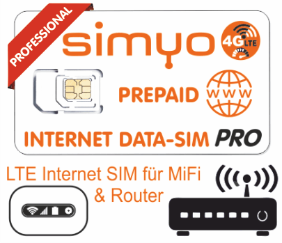 SIMYO Prepaid Internet Data-SIM Pro